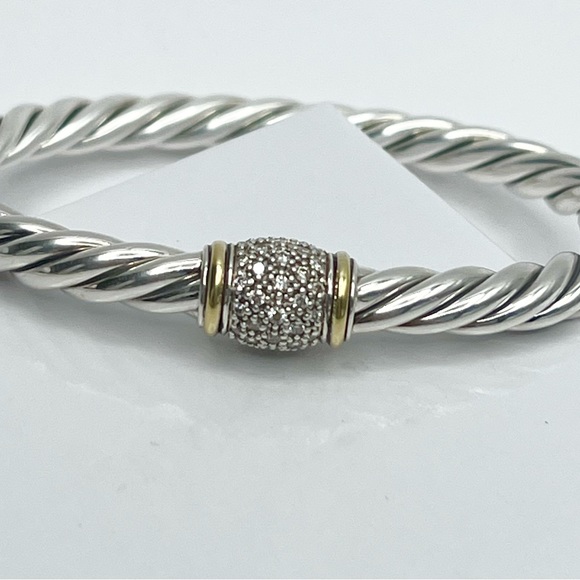 DAVID YURMAN Sterling Silver
Diamond 6mm Metro Cable Station - Picture 5 of 11